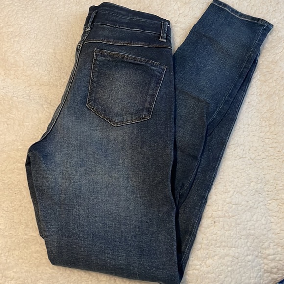 TopShop Moto Kristen Blue Stretch Skinny Denim Jeans Size 28 - Picture 3 of 7